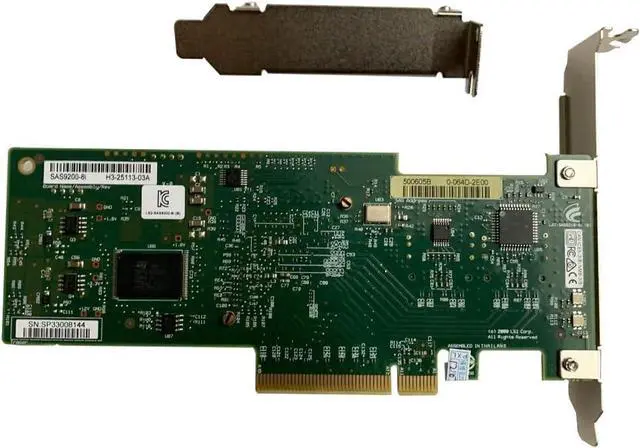 Alt view image 3 of 5 - LSI 9200-8i (9211-8I) RAID Controller Card 6Gbps SAS PCI E HBA IT Mode ZFS FreeNAS unRAID RAID Expander + 2 Cable SATA