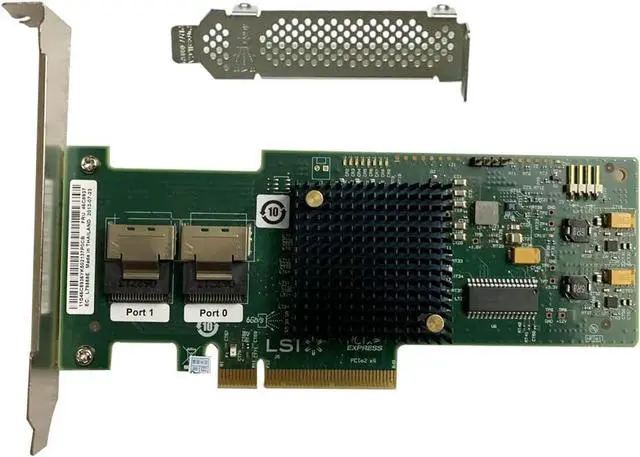 Alt view image 4 of 5 - LSI 9200-8i (9211-8I) RAID Controller Card 6Gbps SAS PCI E HBA IT Mode ZFS FreeNAS unRAID RAID Expander + 2 Cable SATA