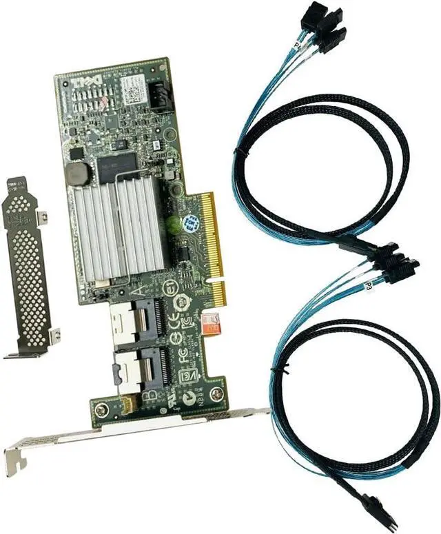 Alt view image 2 of 4 - H200 RAID Controller Card PCI E HBA 6Gbps LSI 9211 P20 IT Mode ZFS FreeNAS unRAID RAID Expander + 2* SATA Cable