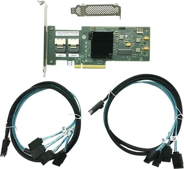 Main image of LSI 9210-8i RAID Controller Card 6Gbps SAS HBA FW:P20 9211-8i IT Mode ZFS FreeNAS unRAID RAID Expander 2* SFF 8087 SATA