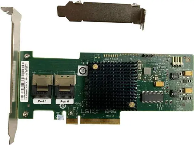 Alt view image 2 of 4 - LSI 9210-8i RAID Controller Card 6Gbps SAS HBA FW:P20 9211-8i IT Mode ZFS FreeNAS unRAID RAID Expander 2* SFF 8087 SATA