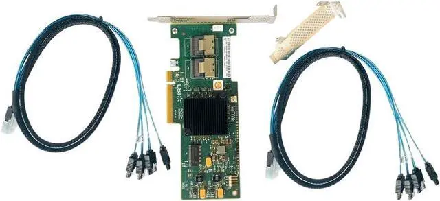 Alt view image 3 of 3 - LSI 9223-8i RAID Controller Card SAS 6Gbps PCI E HBA FW:P20 9211-8i IT Mode ZFS FreeNAS unRAID RAID Expander 2* SFF8087 SATA