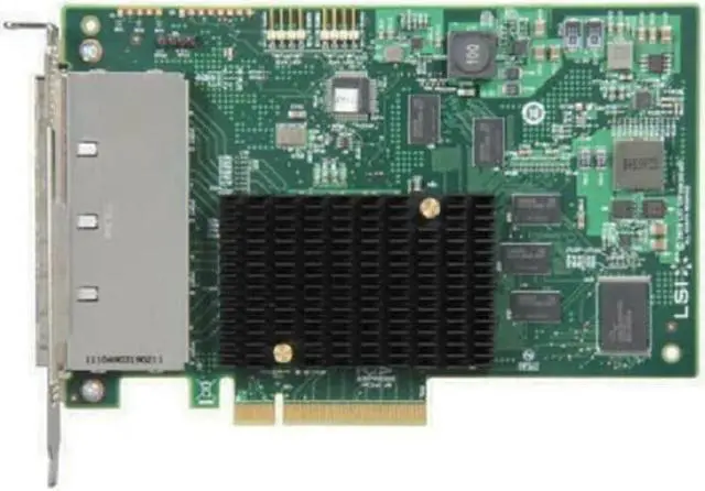 Alt view image 5 of 7 - LSI 9201-16e RAID Controller Card 6Gbps 16-Lane External SAS HBA FW:P20 IT Mode PCIe SATA Expander Card for ZFS FreeNAS unRAID