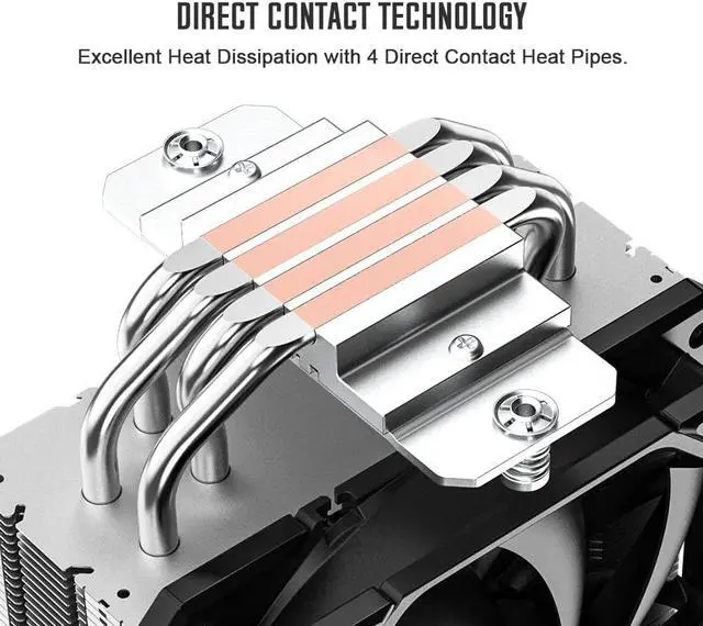 Alt view image 2 of 7 - ID-COOLING TF-12025 Black Case Fan 120mm PWM Fan CPU Cooling Fan for CPU Cooler/Radiator/PC