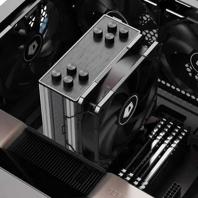 Alt view image 6 of 7 - ID-COOLING TF-12025 Black Case Fan 120mm PWM Fan CPU Cooling Fan for CPU Cooler/Radiator/PC