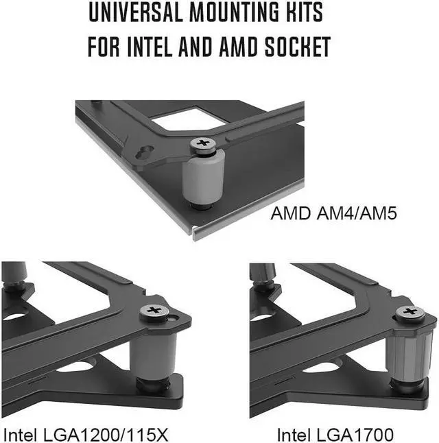 Alt view image 7 of 7 - ID-COOLING TF-12025 Black Case Fan 120mm PWM Fan CPU Cooling Fan for CPU Cooler/Radiator/PC