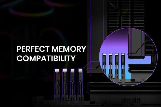 Alt view image 3 of 7 - ID-COOLING IS-55 Black Desktop CPU Cooler Low Profile 57mm Height CPU Air Cooler 5 Heatpipes 120x120x15mm Slim Fan, CPU Fan for Intel LGA1700/115X/1200; AMD AM4/AM5