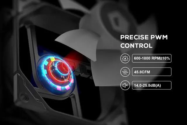 Alt view image 5 of 7 - ID-COOLING SE-914-XT ARGB Cooler 131mm Height CPU Air Cooler ARGB Light Sync with Motherboard(5V 3-PIN Connector) 92mm PWM Fan 4 Heatpipes CPU Fan for Intel/AMD, LGA 1700 Compatible for Desktop