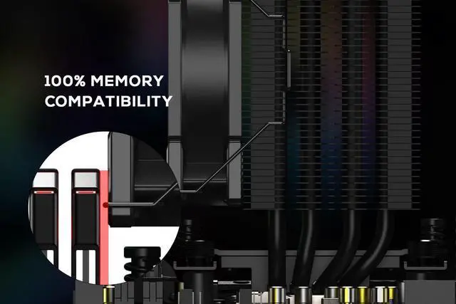 Alt view image 6 of 7 - ID-COOLING SE-914-XT ARGB Cooler 131mm Height CPU Air Cooler ARGB Light Sync with Motherboard(5V 3-PIN Connector) 92mm PWM Fan 4 Heatpipes CPU Fan for Intel/AMD, LGA 1700 Compatible for Desktop