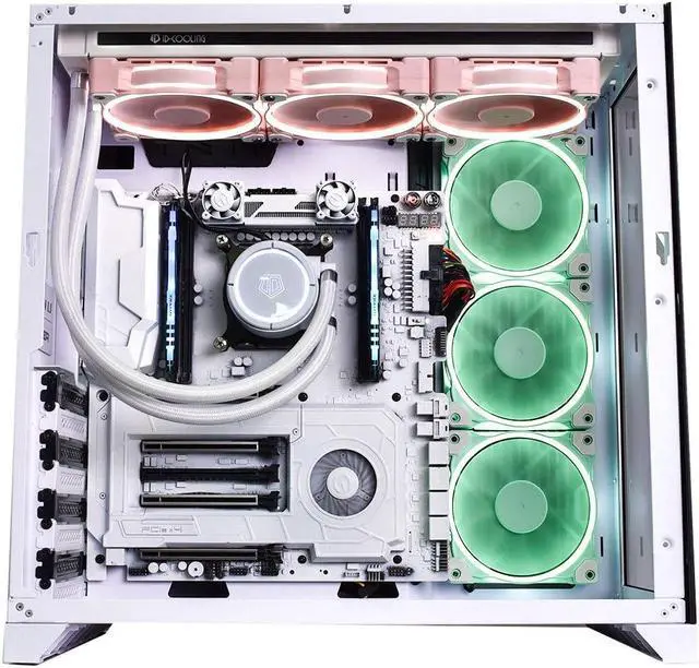 Alt view image 4 of 7 - ID-COOLING ZF-12025 Pastel 120mm Case Fan White LED PWM Fan for PC Case/CPU Cooler (Mint Green)