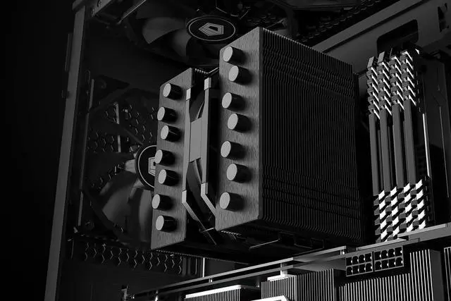 Alt view image 7 of 7 - ID-COOLING SE-207-XT Slim 135mm Height All-Black CPU Cooler 7 Heat Pipes Dual-Tower CPU Air Cooler with 120mm PWM Fan TDP 220W, CPU Fan for Intel 1700/1200/115X, AMD AM5/AM4