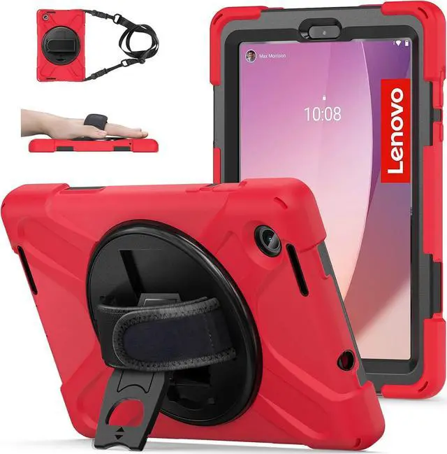 Main image of for M8 Tablet Case 4th Gen TB301XU 2024 Release | Heavy Duty Rugged Kids Case with Rotatable Kickstand & Hand Strap Shoulder Strap for Tab M8 8 Inch TB-300FU 2023| Blue