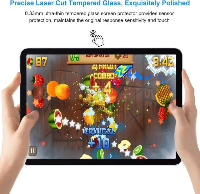 Alt view image 7 of 7 - -2 Pack New iPad Pro 11 Inch M4 2024 Screen Protector Tempered Glass Flim, 9H Hardness Clear Anti-Scratch Screen Protector for iPad Pro 5th Generation 11" 2024