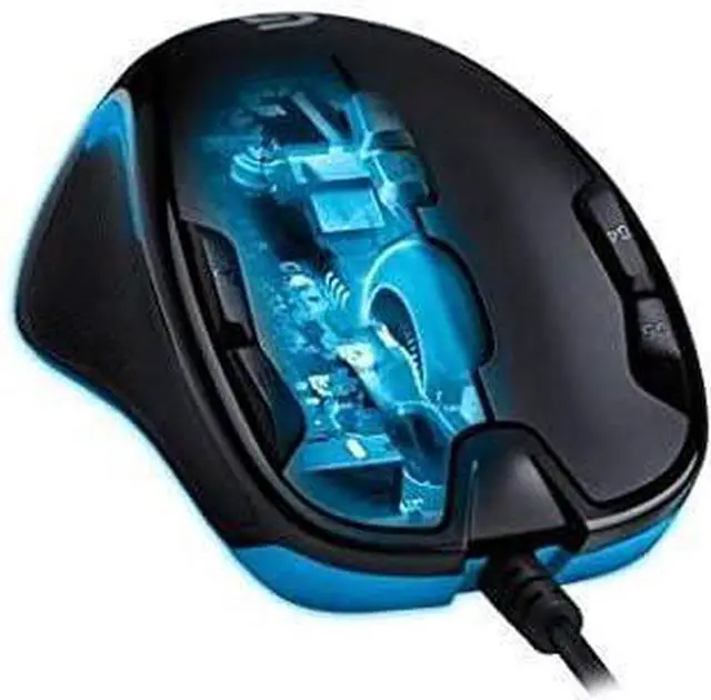 Alt view image 7 of 7 - G300s Wired Gaming Mouse, 2,5K Sensor, 2,500 DPI, RGB, Lightweight, 9 Programmable Controls, On-Board Memory, Compatible with PC/Mac - Black