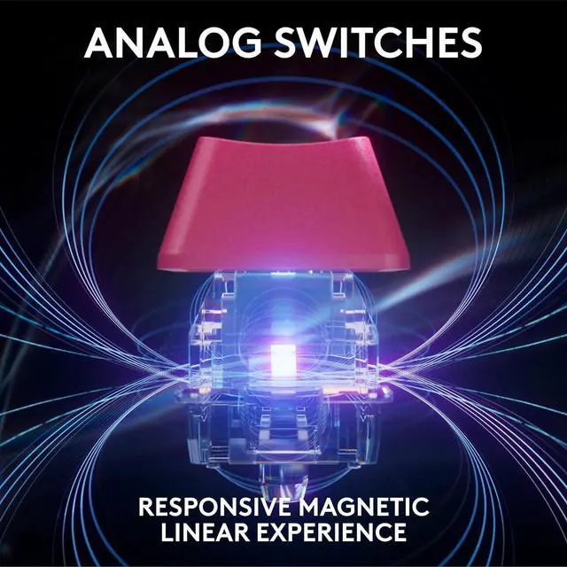 Alt view image 2 of 7 - G PRO X TKL Rapid Tenkeyless Wired Gaming Keyboard with Magnetic Analog Switches, Rapid Trigger Mode, Adjustable Actuation, and Customizable RGB Lighting - Megenta