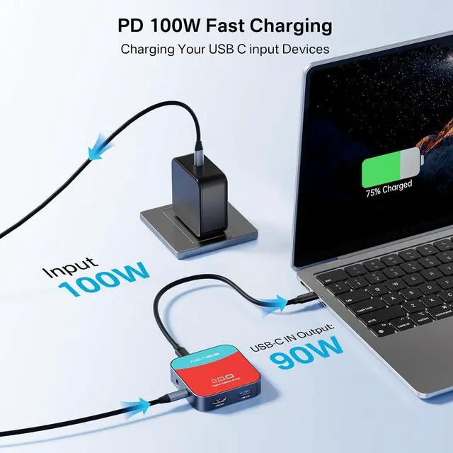 Alt view image 4 of 7 - Capture Card for Nintendo Switch, ACASIS Capture Card & Docking Station 2-in-1, 1080P 60FPS Video Capture Card for Nintendo/Streaming/Meeting, 2*USB-A 3.0 (USB c Capture Card)