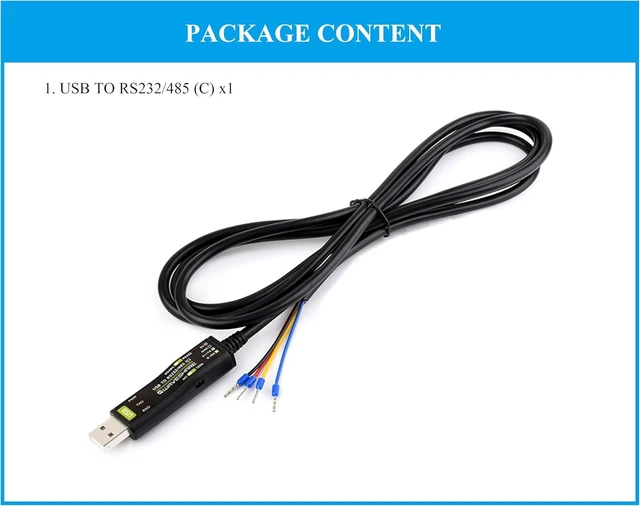 Alt view image 7 of 7 - USB to RS485 /RS232 Converter Board, Original FT232RNL Chip Stable Transmission, Onboard Power and Signal Indicators, Supports Mac Linux Android Win11/10/8.1/8/7,etc.
