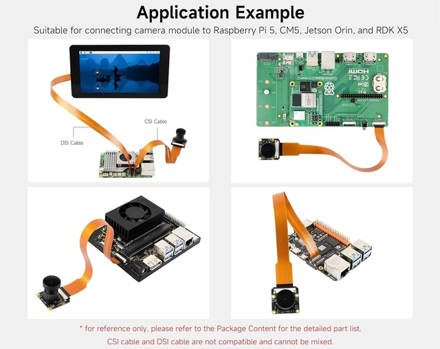 Alt view image 3 of 3 - CSI FPC Flexible Cable Compatible with Raspberry Pi 5, 22PIN to 15PIN, 300MM/30CM/0.98FT Length, Suitable for Connecting Camera Module to RPi 5, Compute Module 5, Jetson Orin, etc.