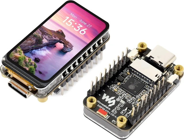 Main image of ESP32-C5 1.47inch LCD Display Dev Board, 172 x 320, with Solder Header