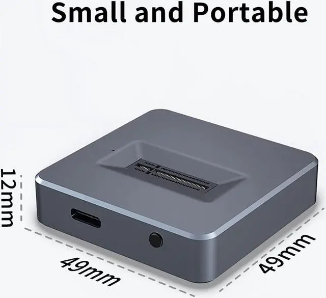 Alt view image 4 of 7 - ACASIS NVMe Dock M.2 to USB C 3.2 GEN2(10Gbps) Docking Station with Auto Sleep Portable External SSD Enclosure for M.2 (M Key) SSD Support Windows XP 7 8 10, MAC OS