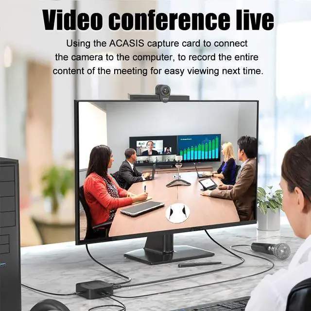 Alt view image 5 of 7 - ACASIS Capture Card USB 3.0 1080P60FPS Stream and Record in HDMI Capture Device for Playstation 4, Xbox One & Xbox 360 Broadcast Live, Record via DSLR, Camcorder, or Action Cam