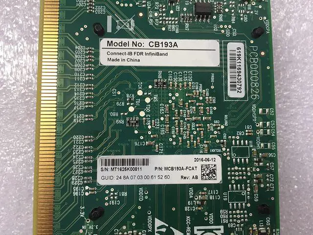 Alt view image 3 of 5 - Mellanox Technologies Infiniband Host Bus Adapter MCB193A-FCAT