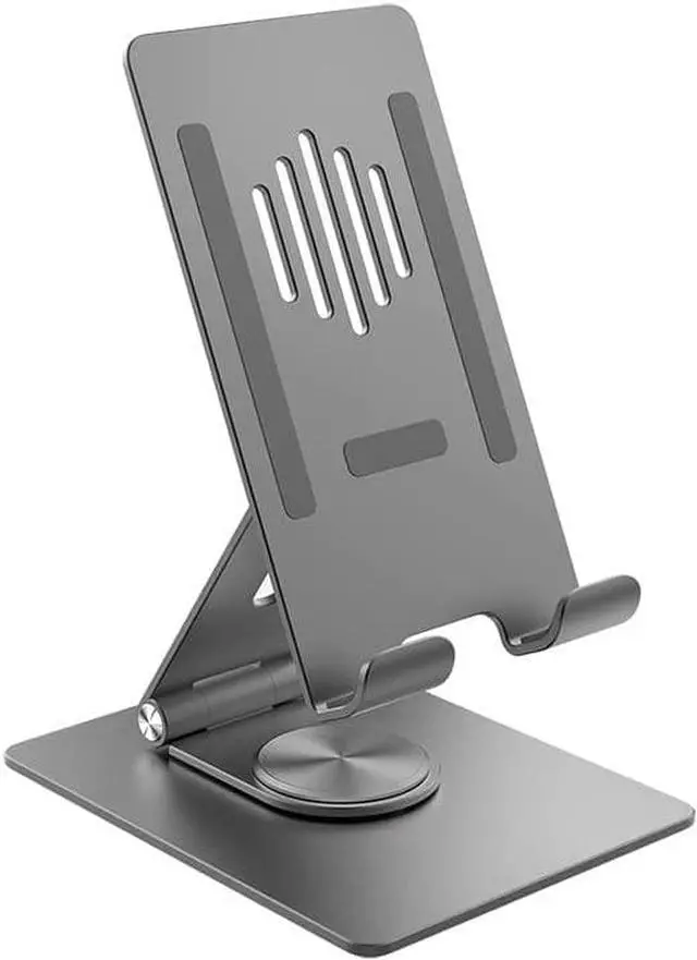 Main image of Tablet Stand for Desk, Adjustable 360% Rotation Rotatable, Holder Stand - Compatible with iPhone, Apple iPad, Samsung Galaxy and Kindle Fire Tablets