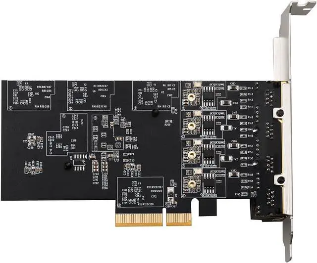 Alt view image 2 of 7 - Quad-Port 2.5GBase-T PCIe Network Adapter RTL8125B 2500/1000/100Mbps PCI Express Gigabit Ethernet Card RJ45 LAN Controller Support PXE for Windows/Linux/MAC with Low Profile