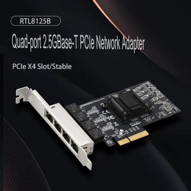 Alt view image 6 of 7 - Dual-Port PCIe X4 Gigabit Network Card 1000M PCI Express Ethernet Adapter with Intel 82576 Two Ports LAN NIC Card for Support PXE SR-IOV for Windows/Windows Server/Linux/Freebsd/DOS with Low Profile