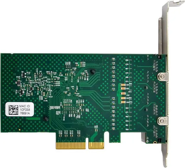 Alt view image 3 of 7 - Quad-Port PCIe Gigabit Ethernet Server Adapter with NetXtreme® BCM5719 Chipset PCI Express 1000M Network LAN Card for Windows Server Linux Ubuntu VMware (BCM5719-4P)