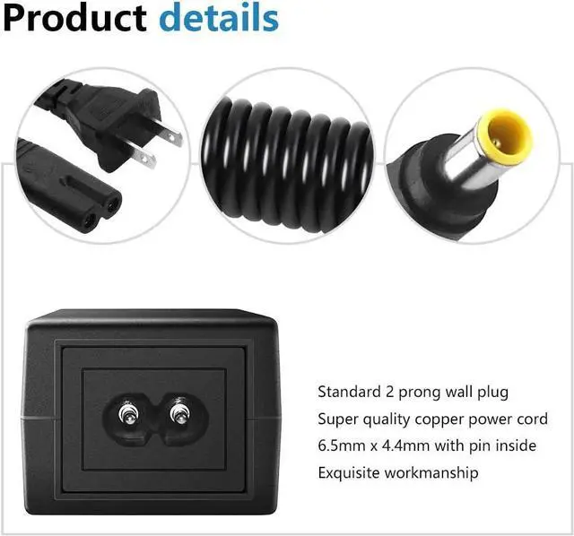 Alt view image 4 of 7 - 14V Power Cord for Samsung Monitor 14V 3A 2.5A 2.14A 1.78A 42W Power Supply AC DC Adapter for Samsung SyncMaster 15" 17" 18" 19" 20" 22" 23" 24" 27" Screen TFT LED LCD TV Monitor