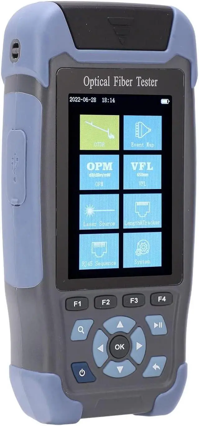 Alt view image 2 of 7 - AUA900D OTDR Fiber Optic Tester Mulit Function Handheld Optical Time Domain Reflectometer