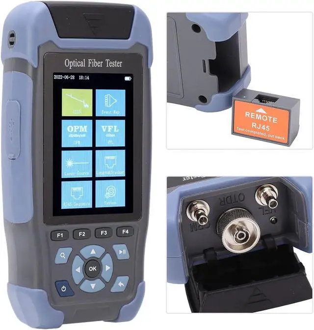 Alt view image 6 of 7 - AUA900D OTDR Fiber Optic Tester Mulit Function Handheld Optical Time Domain Reflectometer
