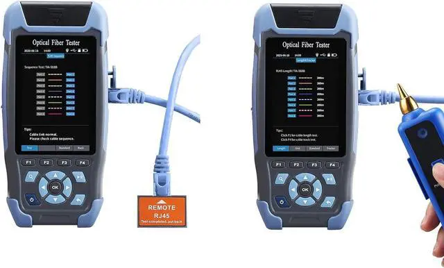 Alt view image 5 of 7 - AUA900D OTDR Fiber Optic Tester Mulit Function Handheld Optical Time Domain Reflectometer