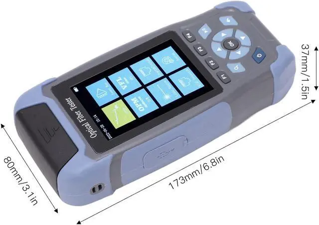Alt view image 4 of 7 - AUA900D OTDR Fiber Optic Tester Mulit Function Handheld Optical Time Domain Reflectometer
