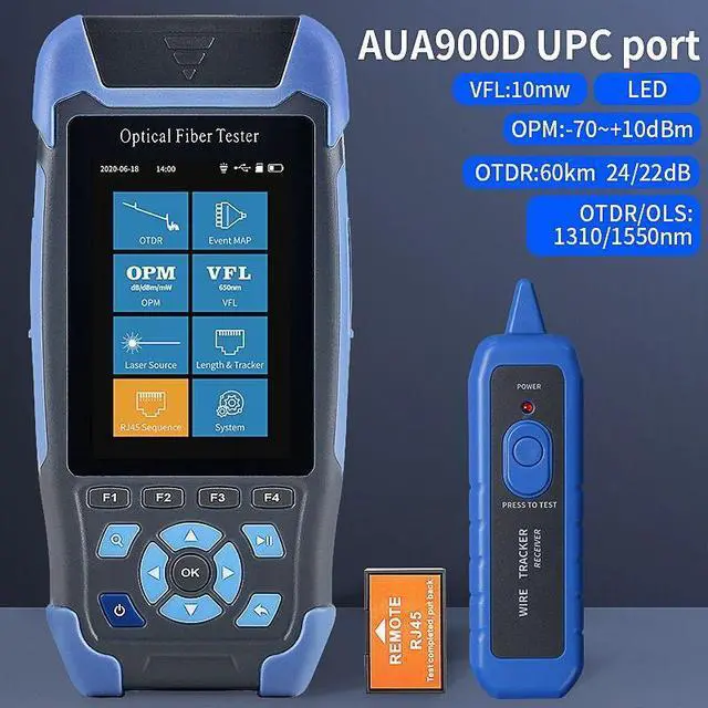 Main image of AUA900D OTDR Fiber Optic Tester Mulit Function Handheld Optical Time Domain Reflectometer