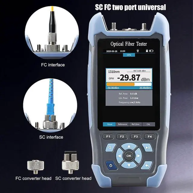 Alt view image 3 of 3 - Optic Cable Tester AUA900A Fiber Meter Time Domain Reflectometer with Digital Display Fro Identify Fiber Breakpoints