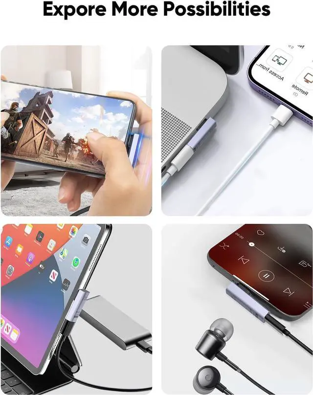 Alt view image 5 of 7 - CableCreation 90 Degree USB C Adapter 2 Pack, Middle Angle USB C Male to Female Adapter 40Gbps 240W Compatible with Steam Deck, ROG Ally, Switch, Notebook, PC, Tablet, Phone and More, Middle Angle