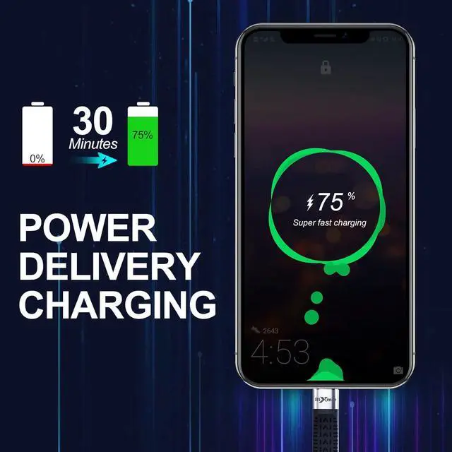 Alt view image 6 of 7 - Short USB C Cable, 40Gbps USB4 Cable Compatible with Thunderbolt 4/3 Interface, USB C to USB C Cable Supports 8K Display.