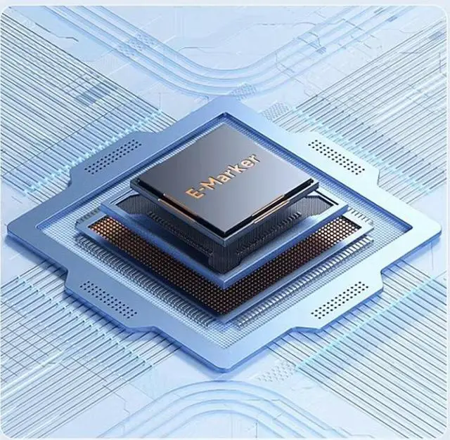 Alt view image 5 of 7 - Short USB C Cable, 40Gbps USB4 Cable Compatible with Thunderbolt 4/3 Interface, USB C to USB C Cable Supports 8K Display.