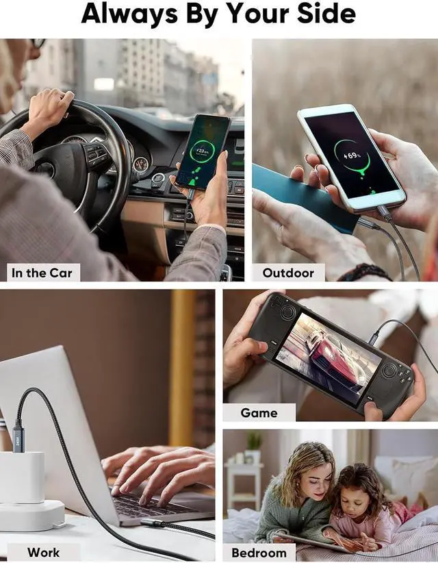 Alt view image 7 of 7 - CableCreation USB C to USB C Fast Charging Cable 240W, 2Pack 6FT Type C Charger Cord, 5A/48V USB C PD Cable for Mac-book Pro 16'', iPads, Sam-Sung Phones, i-Phone 15/15 pro/15 pro max/15 plus