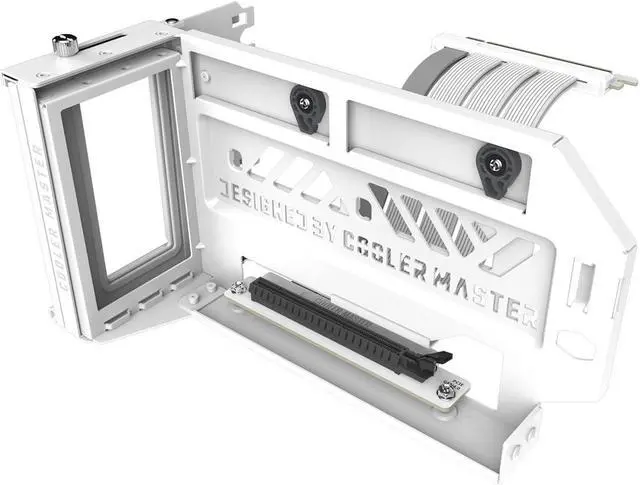 Main image of MasterAccessory Vertical GPU Card Holder Kit V3 White, Premium Riser Cable PCI-E 4.0 x16-165mm, PCIe 3.0 Compatible, Adjustable Length for E-ATX|ATX|Micro ATX Case (MCA-U000R-WFVK03)