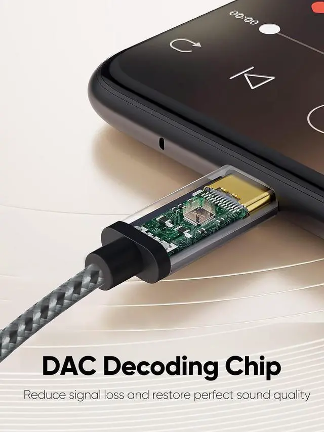 Alt view image 2 of 7 - CableCreation USB C to 3.5mm Audio Cable with USB Charging Cable, Car Aux Cable, Type C to Aux Jack Headphone Car Stereo with PD 18W Charge for Phone 15 Pro Max Plus, Galaxy S24/S23/S22+, Pixel 8/7/6