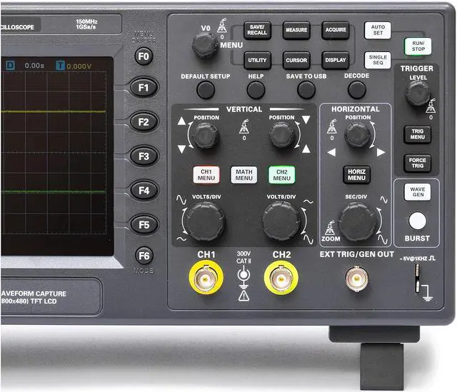 Alt view image 5 of 7 - Hantek DSO2C15 Digital Storage Oscilloscope 150MHz Bandwidth 2CH Dual Channel 1GSa/s 8M Memory Depth with High Voltage Probe