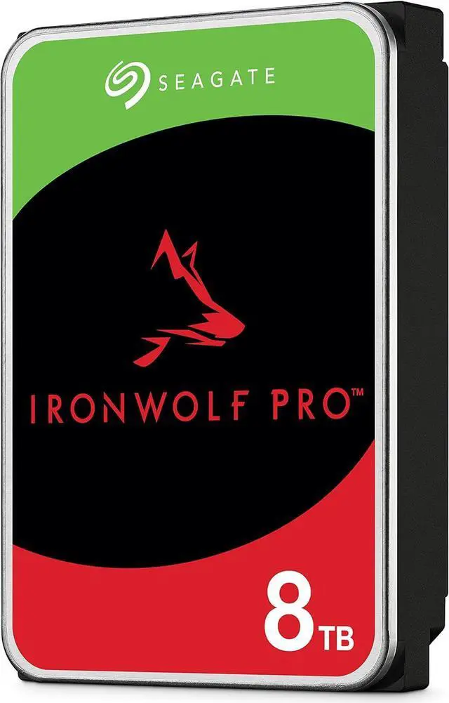 Alt view image 2 of 2 - IronWolf Pro, 8 TB, Enterprise NAS Internal HDD CMR 3.5 Inch, SATA 6 Gb/s, 7,200 RPM, 256 MB Cache for RAID Network Attached Storage (ST8000NT001)