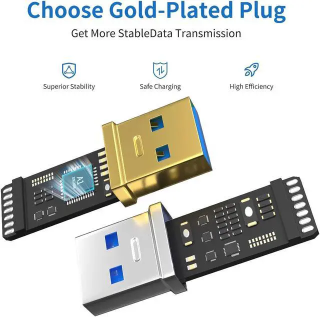 Alt view image 4 of 7 - USB 3.0 Extension Cable 65FT Type A Male to Female Active Extender Cord with 3 Extension Chipsets Signal Booster and 1 USB-C Charging Port, for Webcam, PlayStation, Printer, Camera