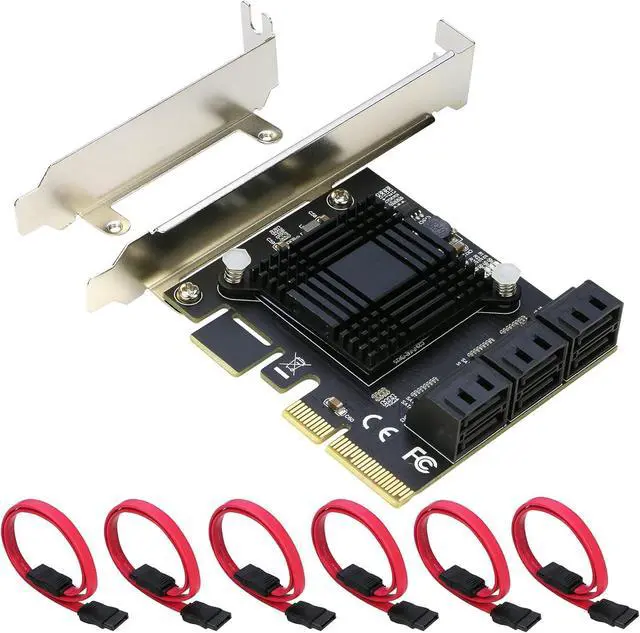 Main image of PCIe SATA Card [6 Ports], PCIe x4 to 6 Port SATA 3.0 6Gbps Expansion Controller Adapter