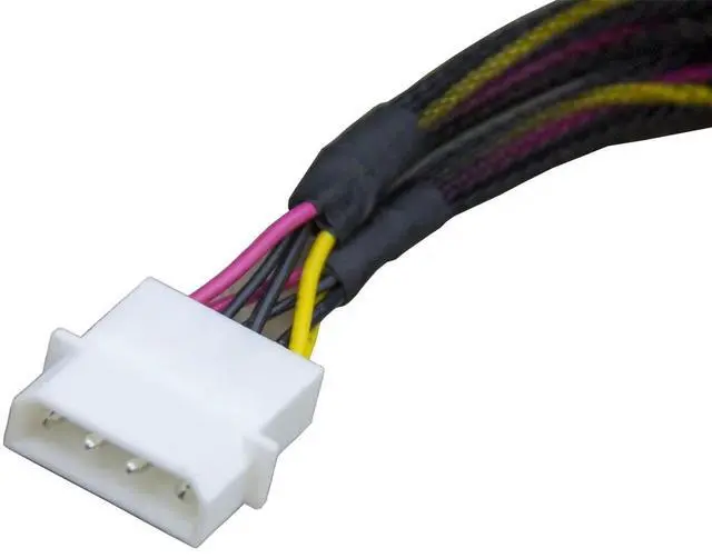 Alt view image 5 of 5 - PCIe Gen4 SlimSAS 4X to U.2 NVMe Adapter,SFF-8654 38P to SFF-8639 68P Cable with Power, 75CM