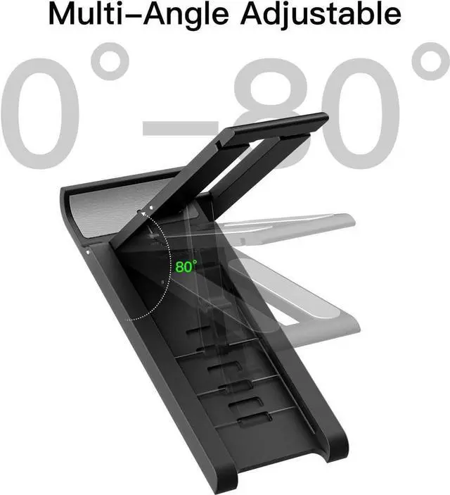 Alt view image 4 of 6 - 2 Pack Cell Phone Stand, Adjustable Foldable Mini Mobile Phone Holder for Desk Compatible with iPhone/Kindles/Smartphones (White)