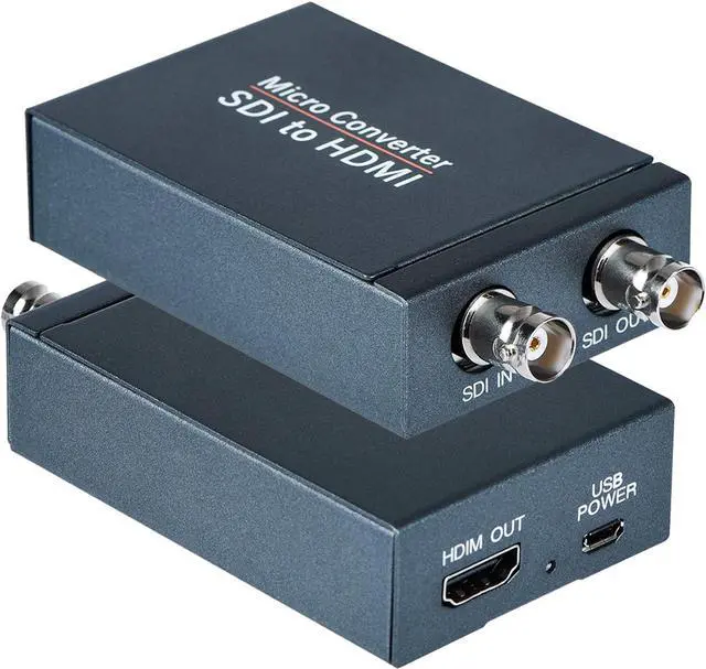 Main image of SDI to HDMI Converter, SDI in HDMI Out with SDI Loopout, 1080P@60Hz Audio Embedder Support HDMI 1.3, 3G/HD-SDI Auto Format Detection Extender for Camera CCTV